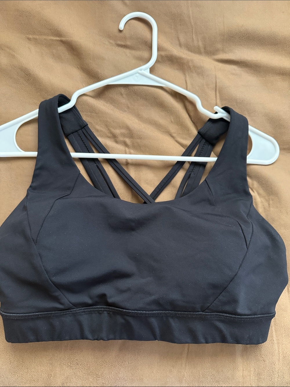 lululemon athletica Black Strappy Crisscross Sports Bra